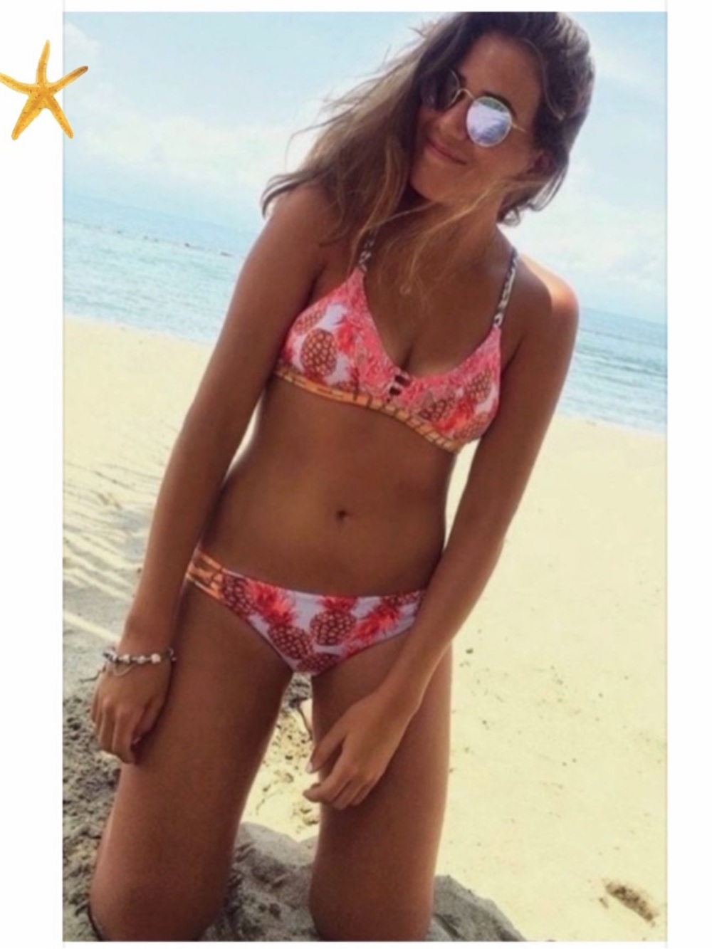 🌠 (TOP) Maaji Walk This Way Reversible Bikini Top. - Picture 1 of 7
